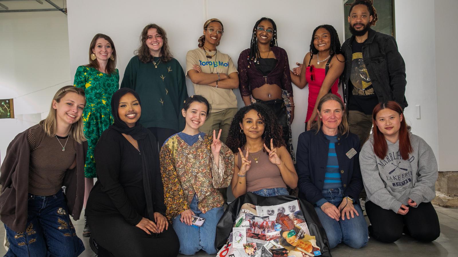 Group of interns, staff, and volunteers